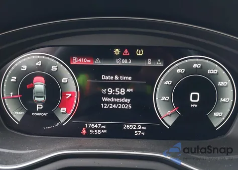 2021 Audi A4 Premium Plus 45 Tfsi S Line Quattro S Tronic из США, поврежденный, VIN WAUEAAF47MA028393